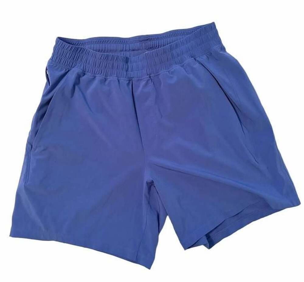 Lululemon Pace Breaker Short Blue Athletic Workout Running Pockets Medium